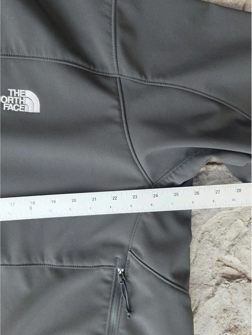 The North Face Men's XXL Apex Bionic Softshell Jacket Black Fleece Full Zip